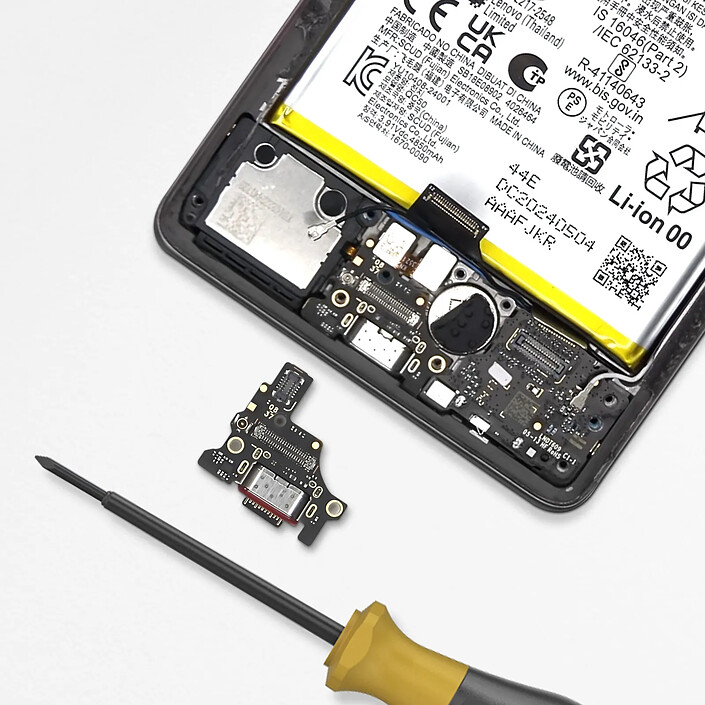 Acheter MOTOROLA Connecteur de charge USB-C pour Motorola Edge 50 Fusion Noir