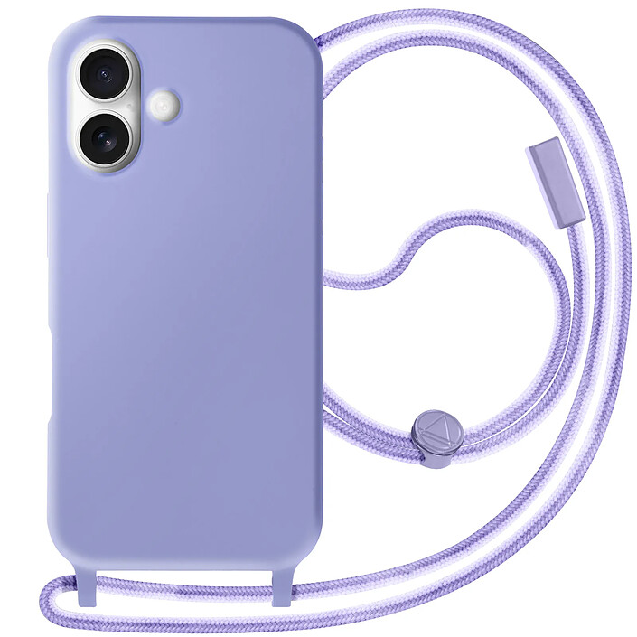 Avizar Coque Cordon Semi Rigide Soft touch pour iPhone 16