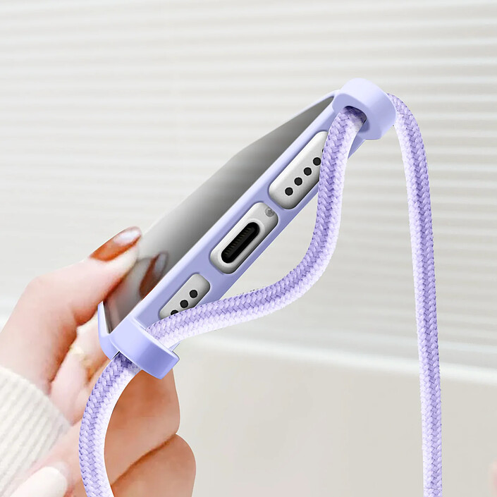 Avis Avizar Coque Cordon Semi Rigide Soft touch pour iPhone 16