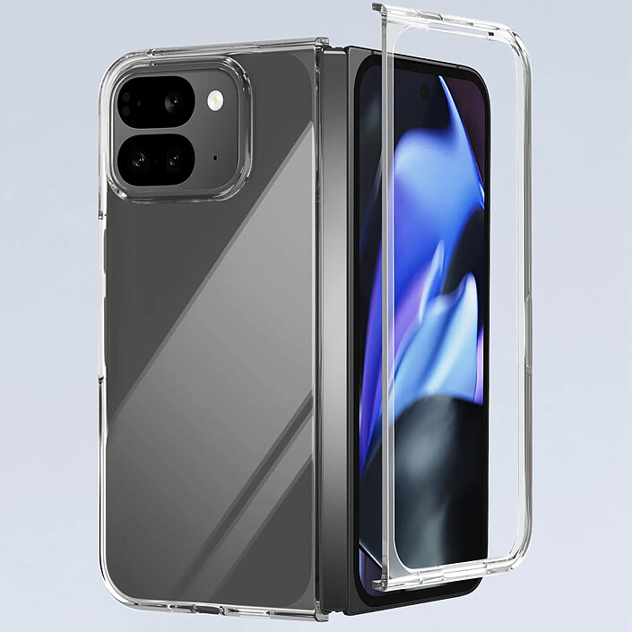 Avis Abeel Coque pour Google Pixel 9 Pro Fold Rigide avec Caméra Surélevée Transparent