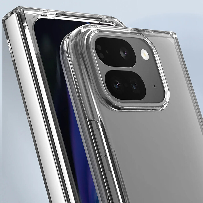 Acheter Abeel Coque pour Google Pixel 9 Pro Fold Rigide avec Caméra Surélevée Transparent