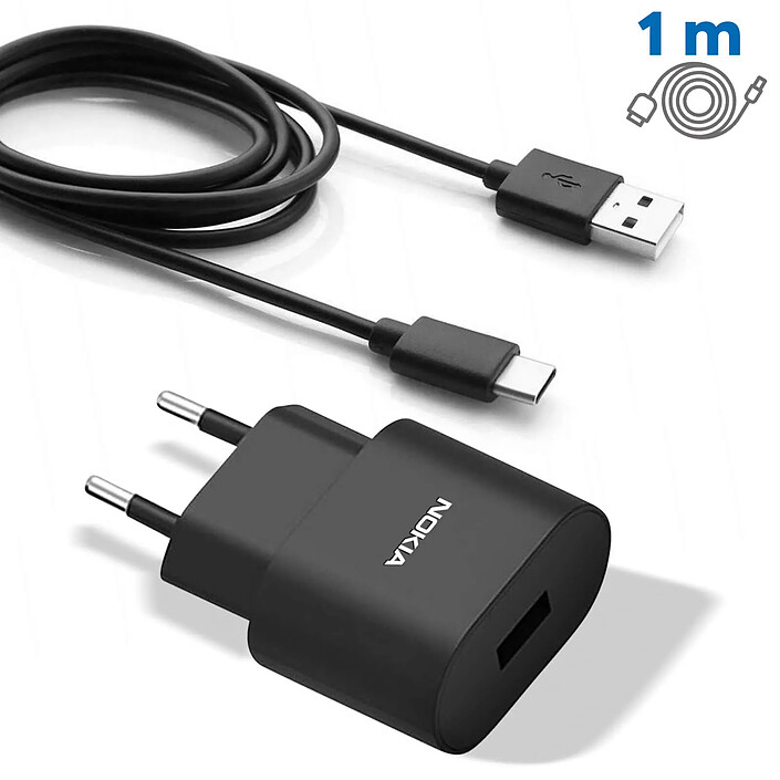 Avis Nokia Chargeur secteur Original Nokia 18W avec câble USB-C de 1m