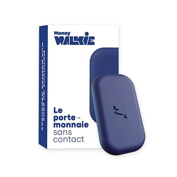Avis MONEY WALKIE Porte-monnaie sans Contact avec Coque Modèle POP Compact et Simple d'Usage Bleu marine