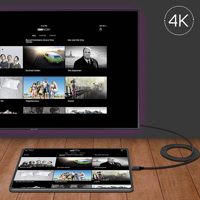 Avis wiwu Câble USB-C 4K HDMI HDTV Ultra HD 2m WIWU - Noir