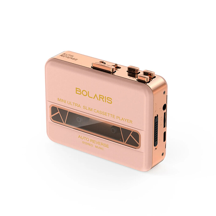 Avizar Baladeur Cassettes Stéréo Auto-reverse Modèle Kobe Rose