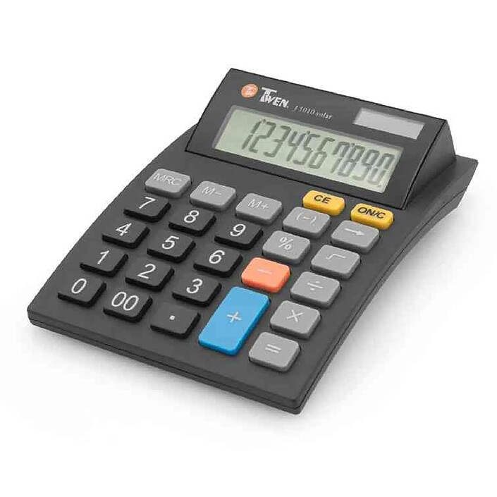 TRIUMPH ADLER Calculatrice de bureau TWEN J-1010 Solar Large Ecran LCD