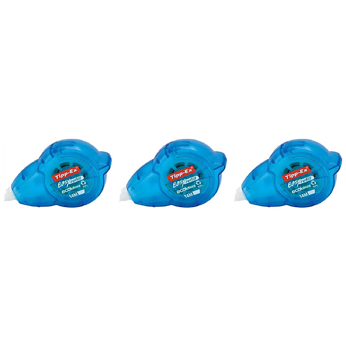 TIPP-EX Ruban correcteur Easy Refill bleu transparent 5mm x 14m x 3