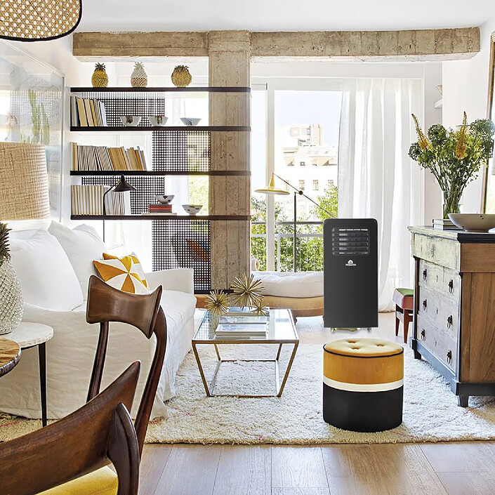 Climatiseur mobile 23m² - 2050W 320m³/h 65db - noir - Predator pas cher