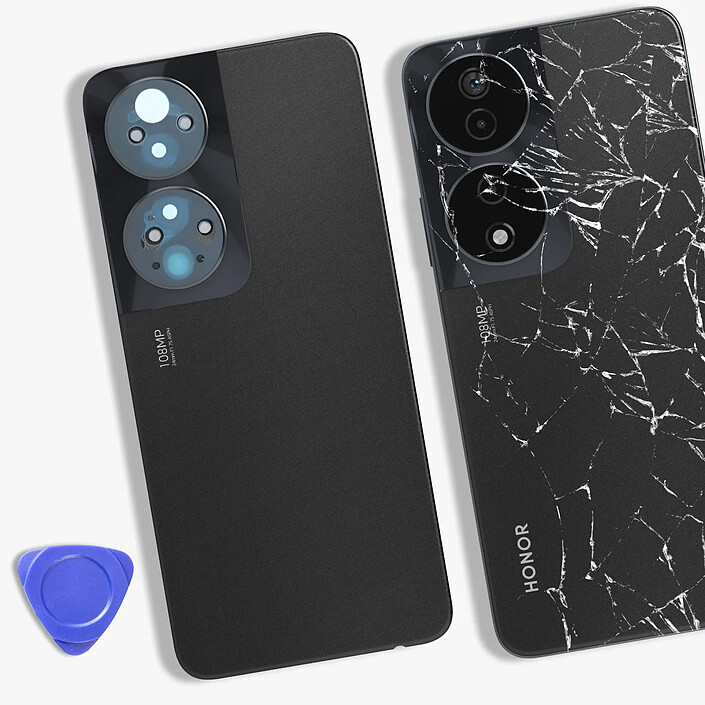 Acheter Honor Vitre Arrière pour Honor 90 Smart Original Service Pack Noir
