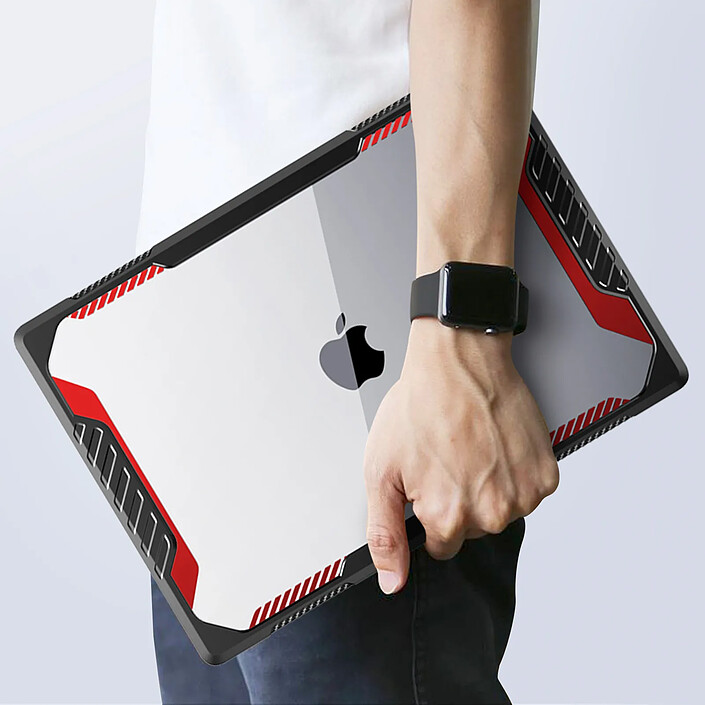 Acheter Supcase Coque Antichoc Pour MacBook Pro 16" Avec Protection Renforcée Rouge / Noir