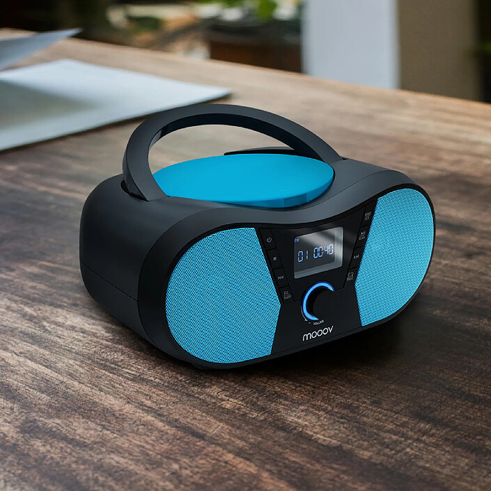 Avis Mooov 477412 - Lecteur CD Sportman avec radio FM, port USB, fonctions sleep et ID3