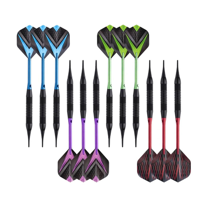 De Faugères Jeu de 12 Fléchettes Professionnelles Modèle Cupra Multicolore