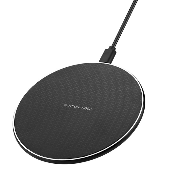 Avizar Chargeur sans fil 10W avec Nappe Fast Charge Intégrée Noir