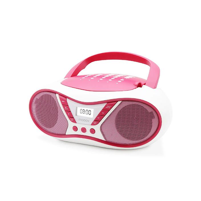 Avis Mooov 477410 - Lecteur CD Pop Pink avec radio FM et port USB