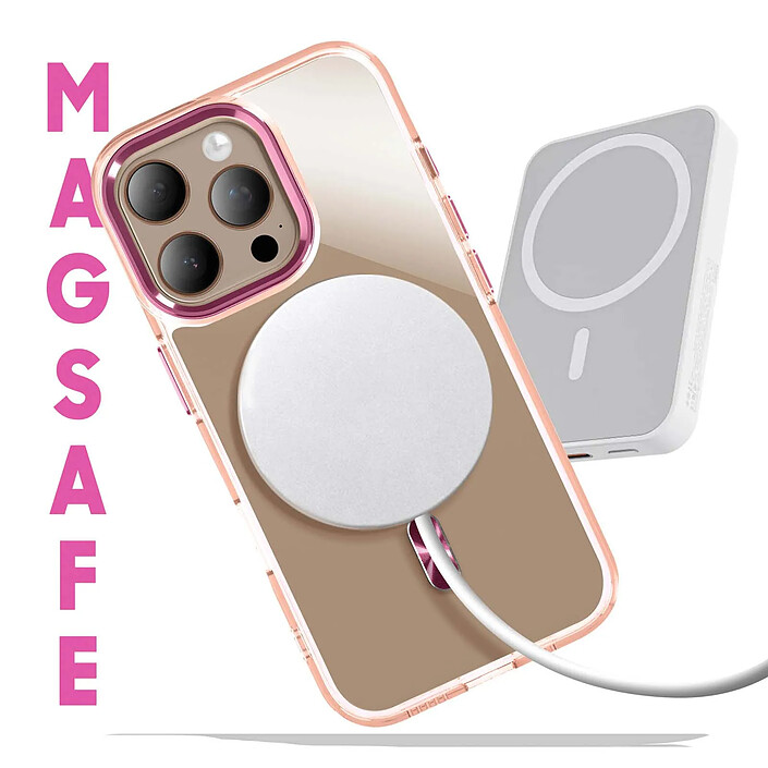 Avis Avizar Coque MagSafe pour iPhone 16 Pro Max Dos Cristal Color
