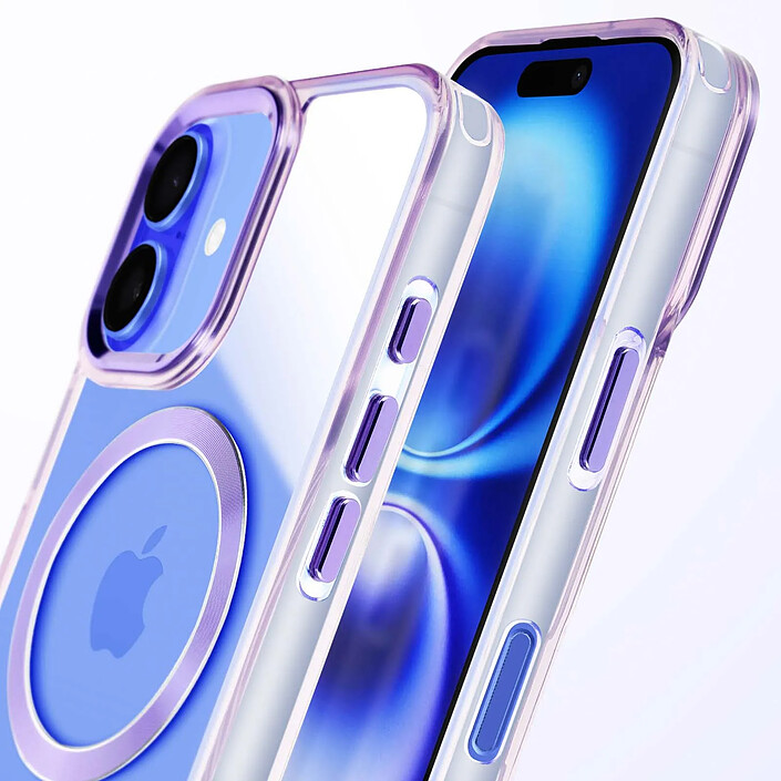 Acheter Avizar Coque MagSafe pour iPhone 16 Plus Dos Cristal Color Violet