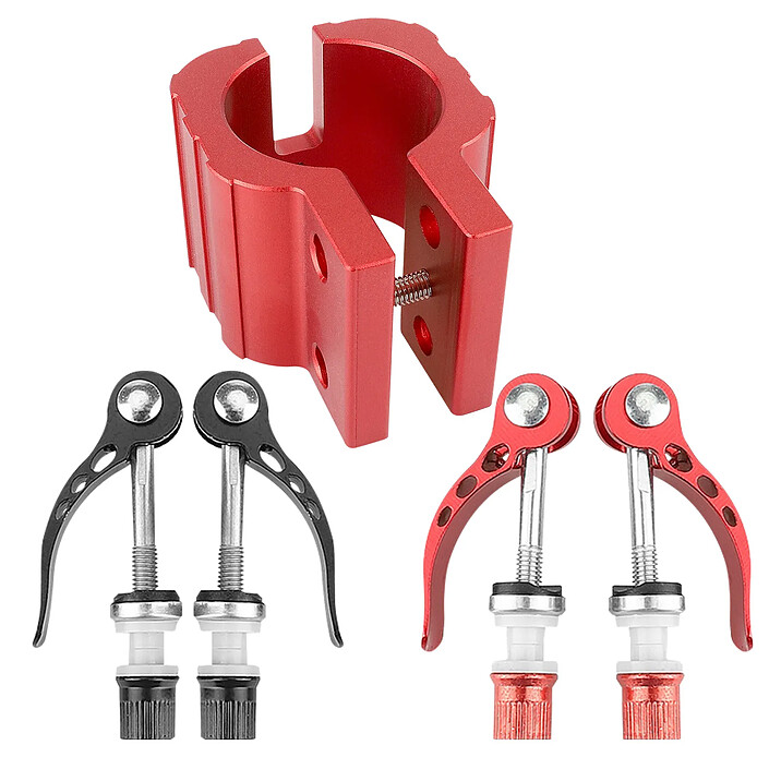 Avis Avizar Bague Renforcée de Serrage Potence pour Trottinette Zero 11X et 10X Rouge