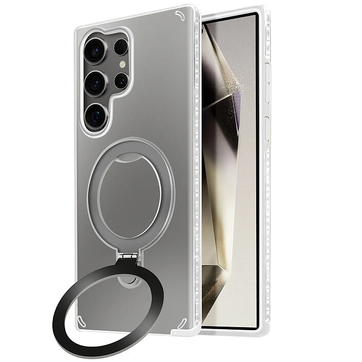 Avizar Coque MagSafe pour Samsung Galaxy S24 Ultra Antichoc Support Pliable