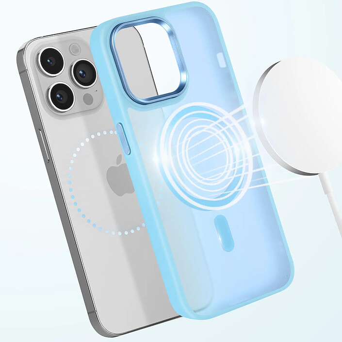 Avis Avizar Coque MagSafe pour iPhone 14 Pro Max Dos Mat Givré Contour