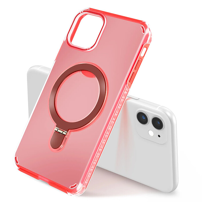 Acheter Avizar Coque MagSafe pour iPhone 11 Antichoc avec Support Pliable Rouge