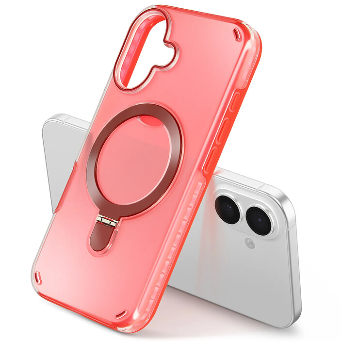 Acheter Avizar Coque MagSafe pour iPhone 16 Plus Antichoc avec Support Pliable Rouge