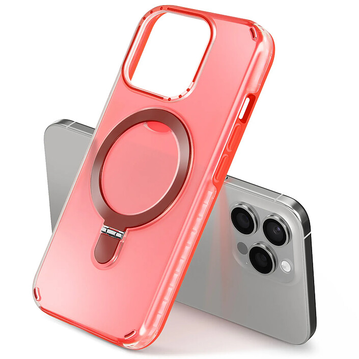 Acheter Avizar Coque MagSafe pour iPhone 13 Pro Max Antichoc avec Support Pliable Rouge