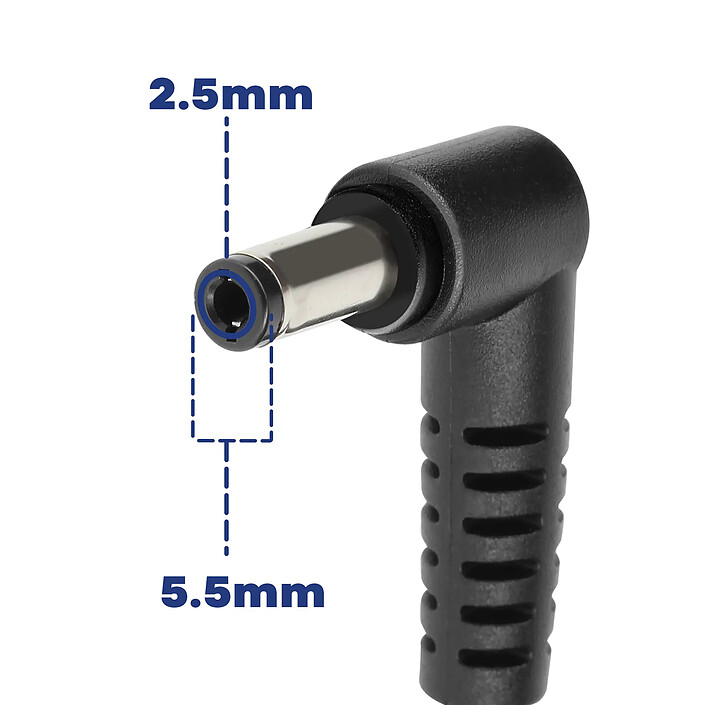Avis Akyga Chargeur pour Ordinateur Portable 90W Connecteur 5.5 x 2.5 mm Noir