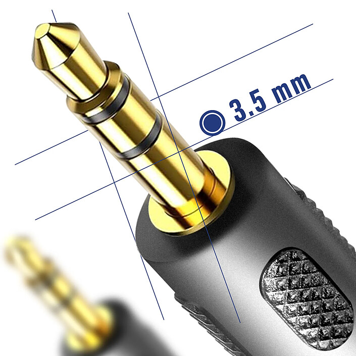 Avis Akyga Câble Audio Auxiliaire Jack 3.5mm vers Jack 3.5mm 1.8m Noir