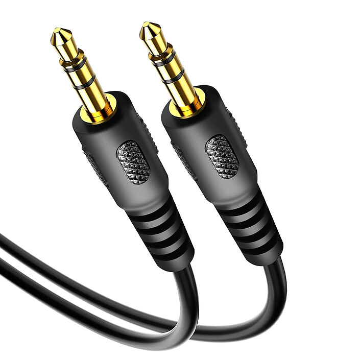 Akyga Câble Audio Auxiliaire Jack 3.5mm vers Jack 3.5mm 1.8m Noir
