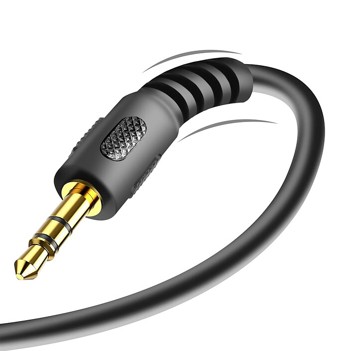 Akyga Câble Audio Auxiliaire Jack 3.5mm vers Jack 3.5mm 1.8m Noir pas cher