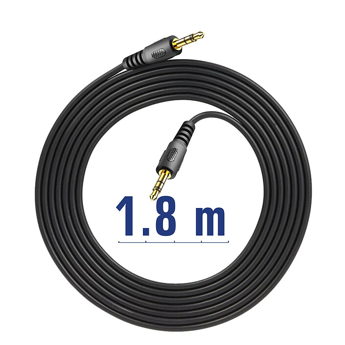 Acheter Akyga Câble Audio Auxiliaire Jack 3.5mm vers Jack 3.5mm 1.8m Noir
