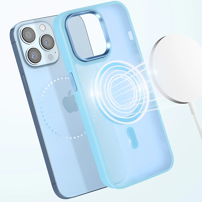 Avis Avizar Coque MagSafe pour iPhone 13 Pro Max Dos Mat Givré Contour