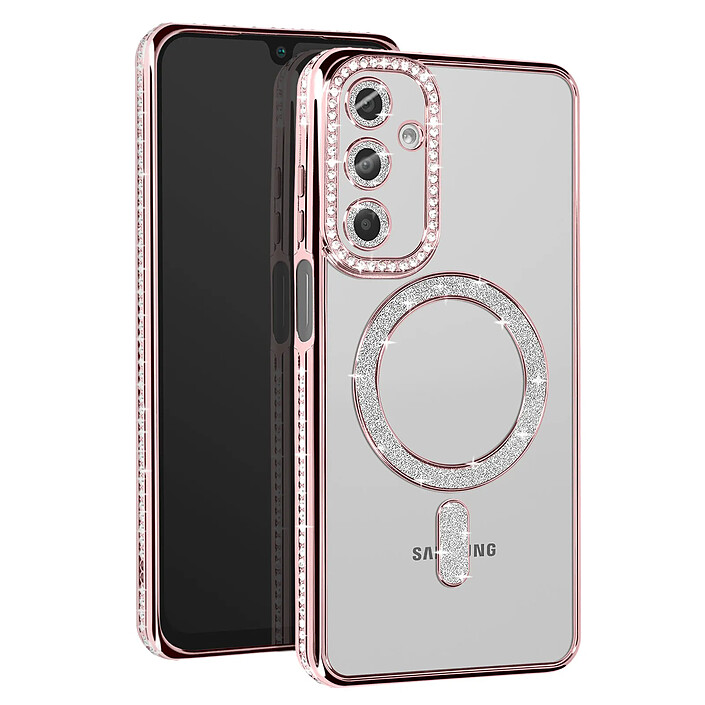 Avizar Coque Diamant pour Samsung Galaxy A16 Compatible MagSafe avec Design Luxe