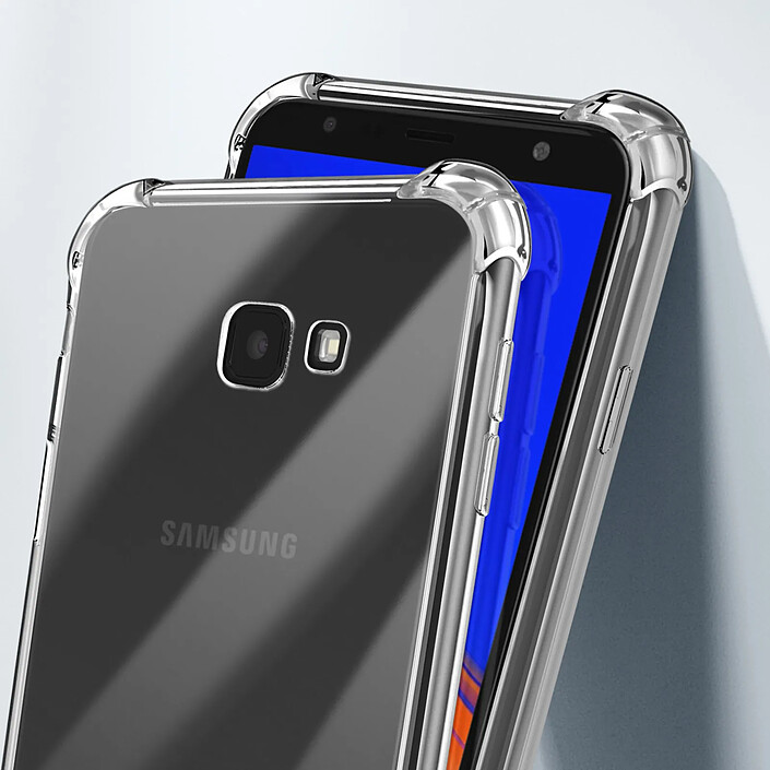 Acheter Avizar Coque pour Samsung Galaxy J4 Plus Antichoc Flexible Coins renforcés Transparent