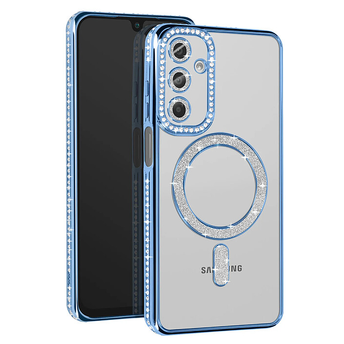 Avizar Coque Diamant pour Samsung Galaxy A16 MagSafe Contour Strass