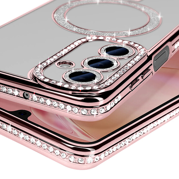 Avis Avizar Coque Diamant pour Samsung Galaxy A16 Compatible MagSafe avec Design Luxe