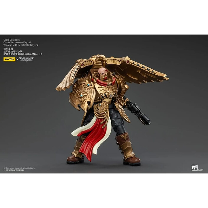 Warhammer The Horus Heresy - Figurine 1/18 Legio Custodes Custodian Venatari Squad Venatari with Kenetic Destroyer 2 13 cm pas cher