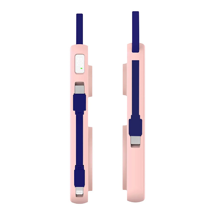Avis 3mk Powerbank MagSafe Qi 10000mAh PastelUp 22.5W avec Ports USB-A / USB-C Rose