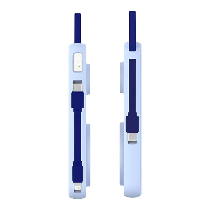 Avis 3mk Powerbank MagSafe Qi 10000mAh PastelUp 22.5W avec Ports USB-A / USB-C Bleu