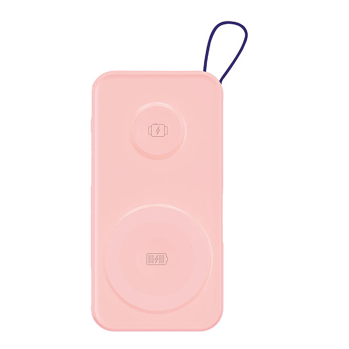 3mk Powerbank MagSafe Qi 10000mAh PastelUp 22.5W avec Ports USB-A / USB-C Rose