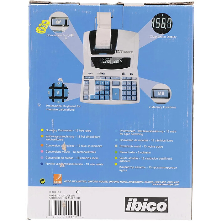 Acheter IBICO calculatrice imprimante de bureau 1232X professionelle