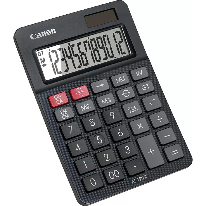 CANON Calculatrice de Bureau 12 Chiffres AS-120 II