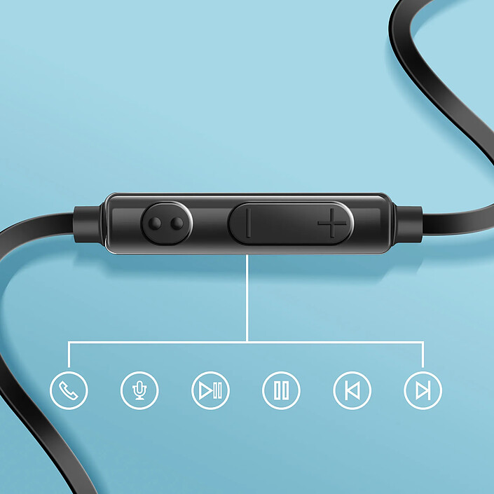 Avis Avizar Écouteurs Filaires Jack 3,5 mm avec Microphone Intégré Noir