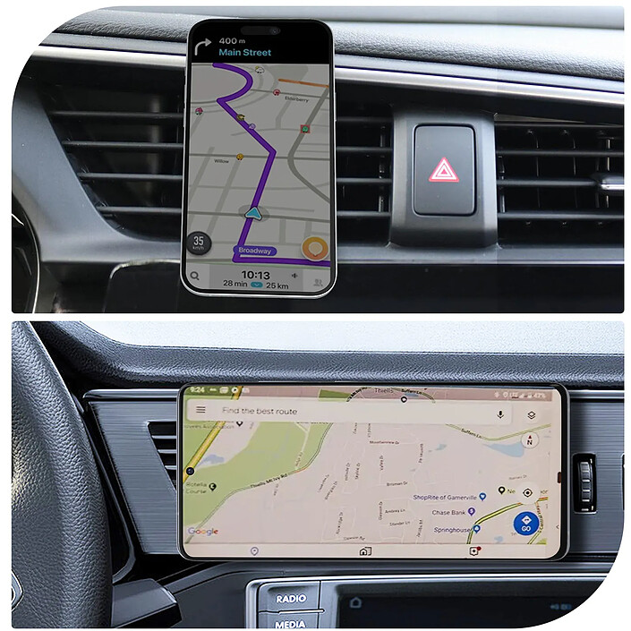 LinQ Support Voiture Magnétique pour Smartphone Noir pas cher