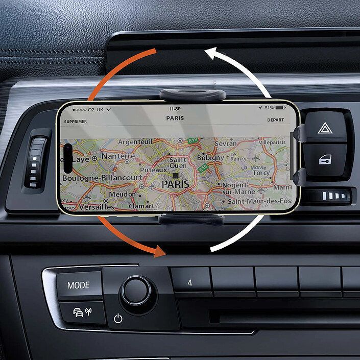 Acheter LinQ Support Voiture Universel pour Smartphone Noir