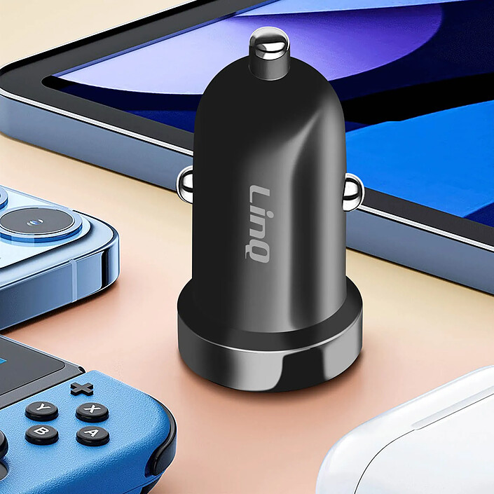 LinQ Chargeur Voiture Allume cigare USB C 20W Power Delivery Compact Noir pas cher