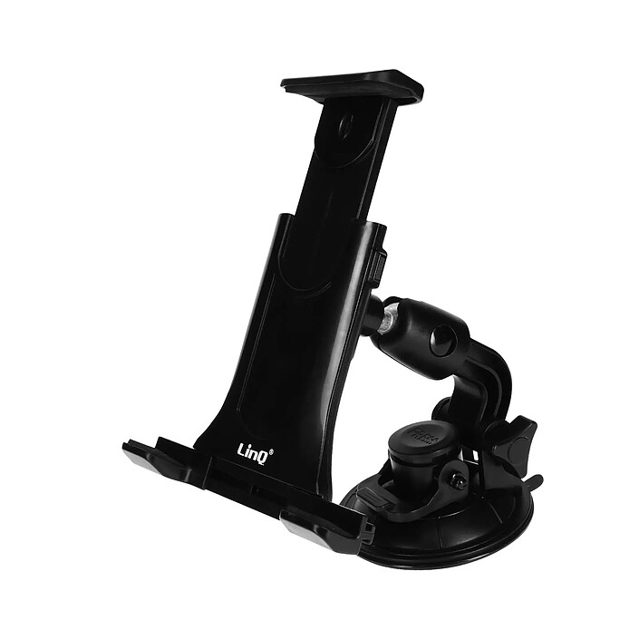 LinQ Support Voiture Téléphone / Tablette Ventouse Tableau de Bord / Pare-brise Noir