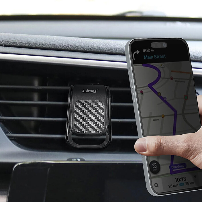 Avis LinQ Support Voiture Magnétique pour Smartphone Noir