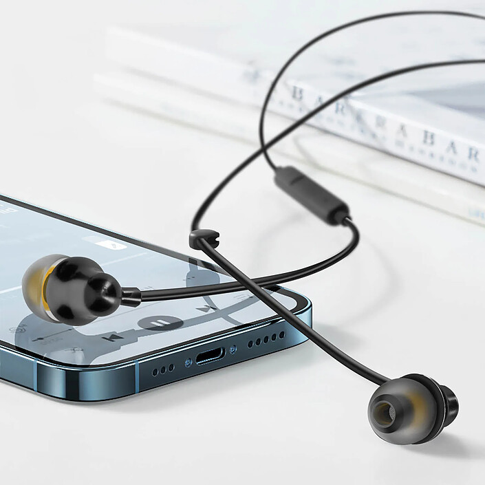 Avis LinQ Écouteurs Filaires Lightning Intra-auriculaires Microphone et Boutons Noir