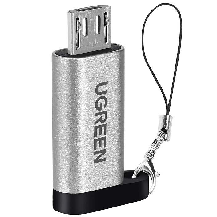 Ugreen Adaptateur USB-C vers micro-USB Charge et Synchronisation 2.4A Gris